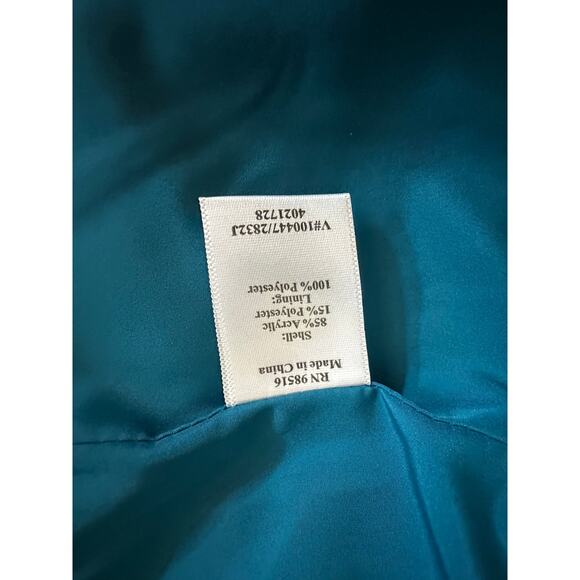 NWT Coldwater Creek Sapphire Bouclé Tweed ZipUp Blazer Jacket Size 10 OldMoney - Picture 8 of 9